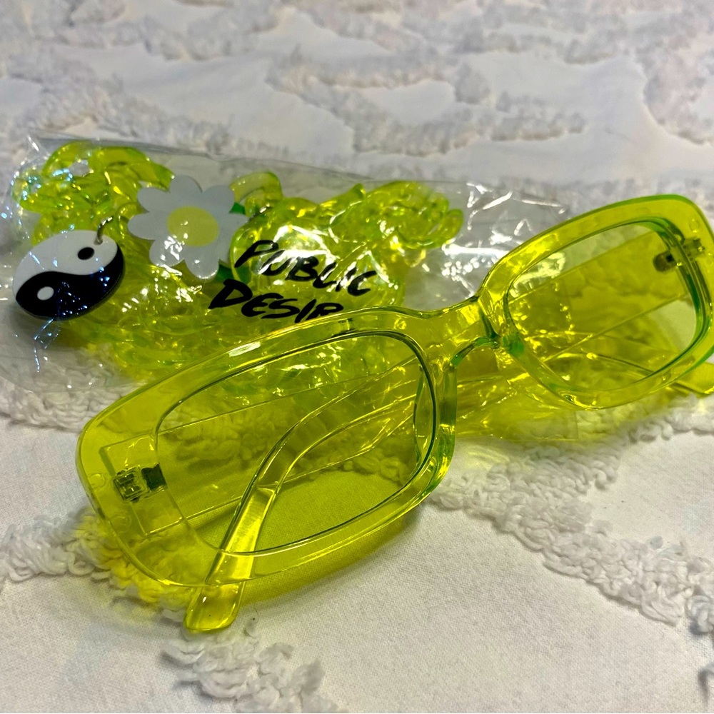 Public Desire Festival glasses with charm chain